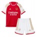 Arsenal Ben White #4 Hjemmedraktsett Barn 2023-24 Korte ermer (+ Korte bukser)