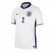 England Kyle Walker #2 Hjemmedrakt EM 2024 Korte ermer