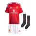 Manchester United Antony #21 Hjemmedraktsett Barn 2024-25 Korte ermer (+ Korte bukser)