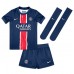 Paris Saint-Germain Bradley Barcola #29 Hjemmedraktsett Barn 2024-25 Korte ermer (+ Korte bukser)