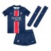 Paris Saint-Germain Manuel Ugarte #4 Hjemmedraktsett Barn 2024-25 Korte ermer (+ Korte bukser)